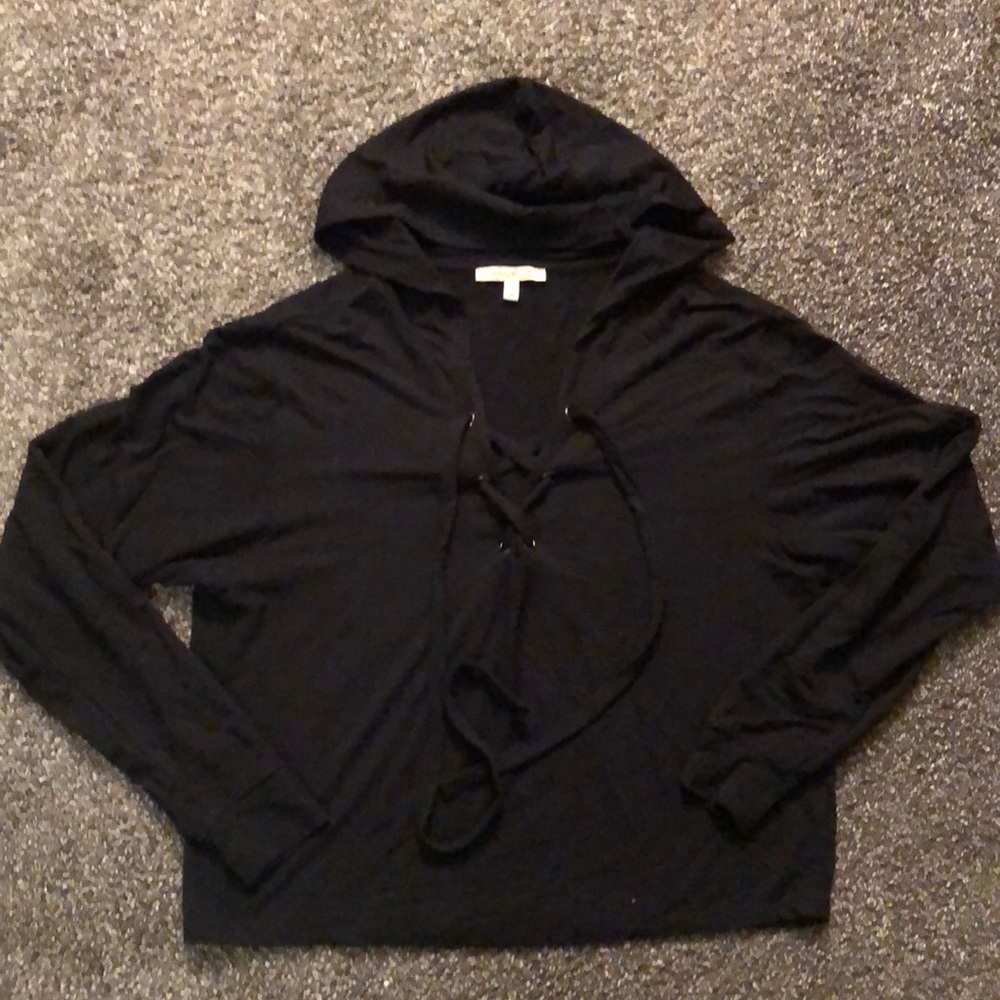 Express black women’s crop sweater